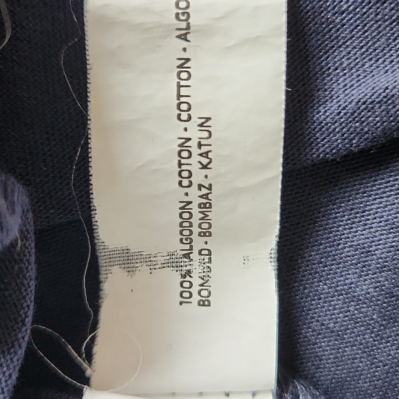 Denim & Flower navy tee, size large - Picture 6 of 7